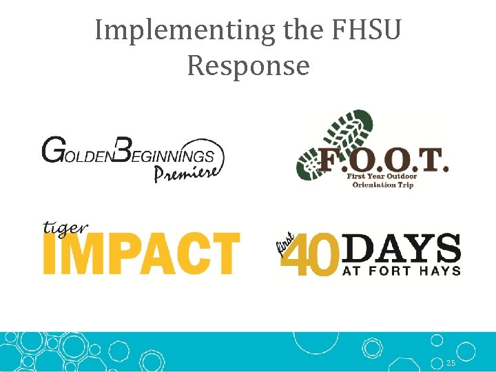Implementing the FHSU Response 25 