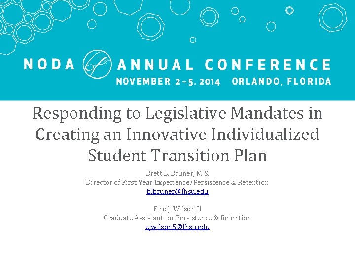 Responding to Legislative Mandates in Creating an Innovative Individualized Student Transition Plan Brett L.