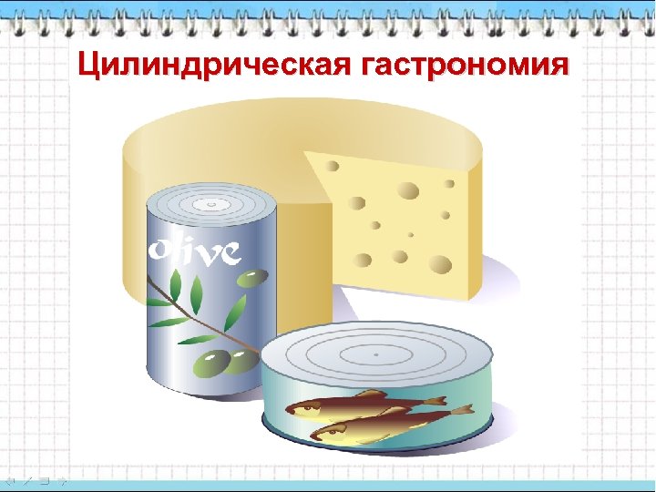 Цилиндрическая гастрономия 