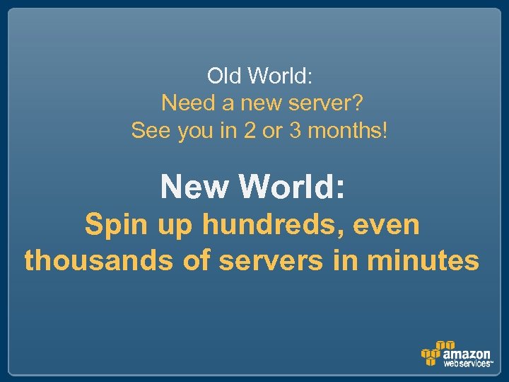 Old World: Need a new server? See you in 2 or 3 months! New