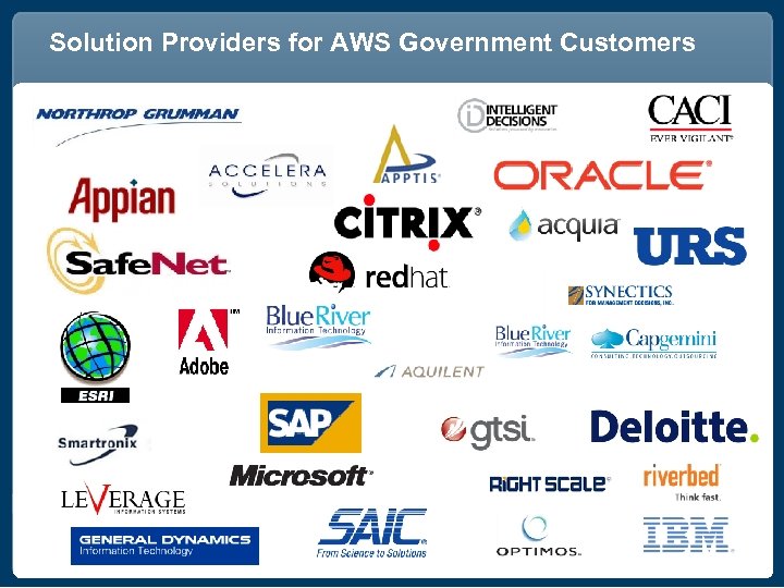 Solution Providers for AWS Government Customers 