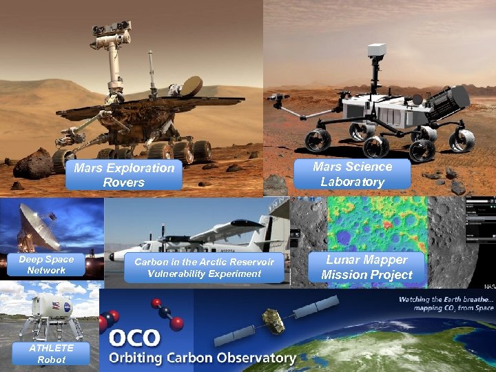 Mars Exploration Rovers Deep Space Network ATHLETE Robot Carbon in the Arctic Reservoir Vulnerability