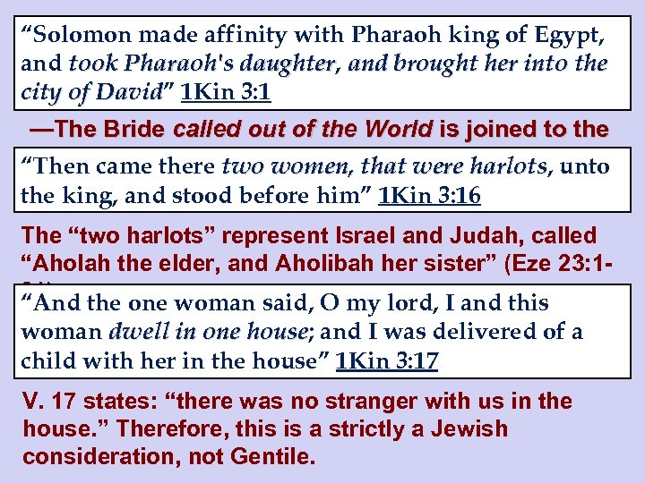 “Solomon made affinity with Pharaoh king of Egypt, and took Pharaoh's daughter, and brought