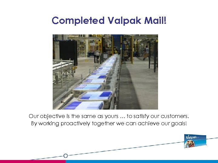 Completed Valpak Mail! Our objective is the same as yours … to satisfy our