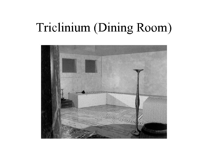 Triclinium (Dining Room) 