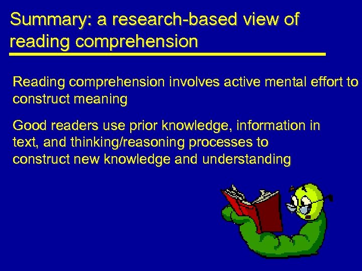 research based reading comprehension intervention programs