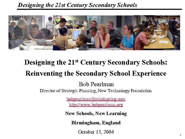 Designing the 21 st Century Secondary Schools 19 1083 _Macros Designing the 21 st