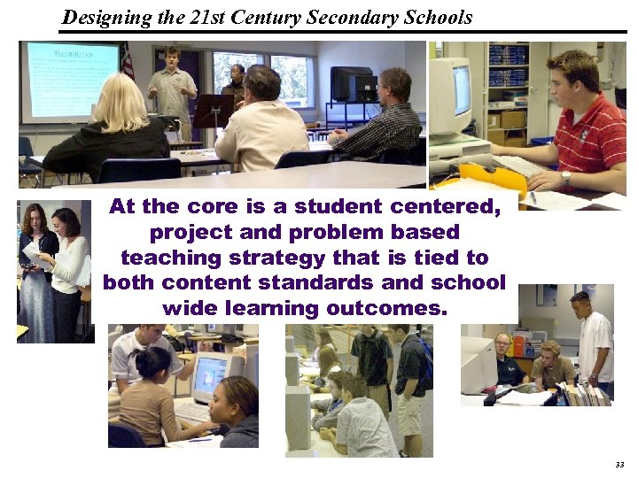 Designing the 21 st Century Secondary Schools 19 1083 _Macros At the core is