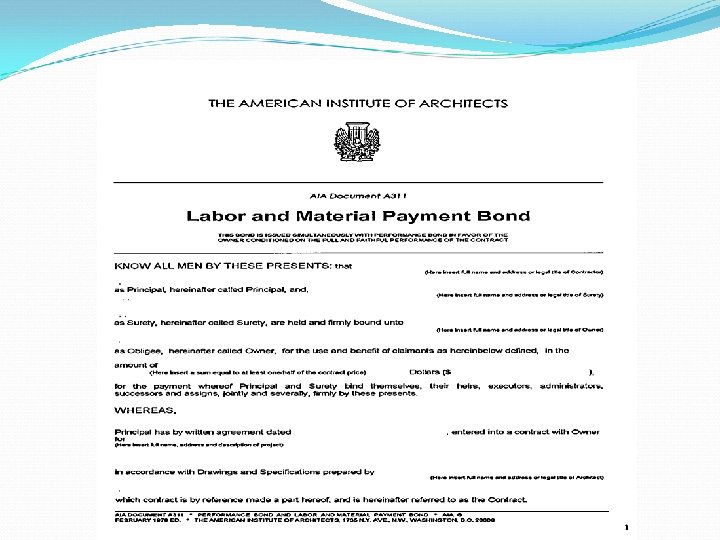 Labor & Material Payment Bond 