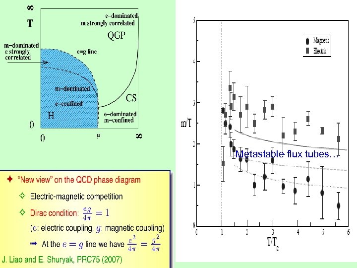 Metastable flux tubes… 