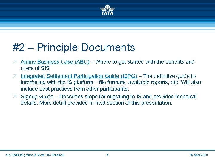 #2 – Principle Documents Ö Airline Business Case (ABC) – Where to get started