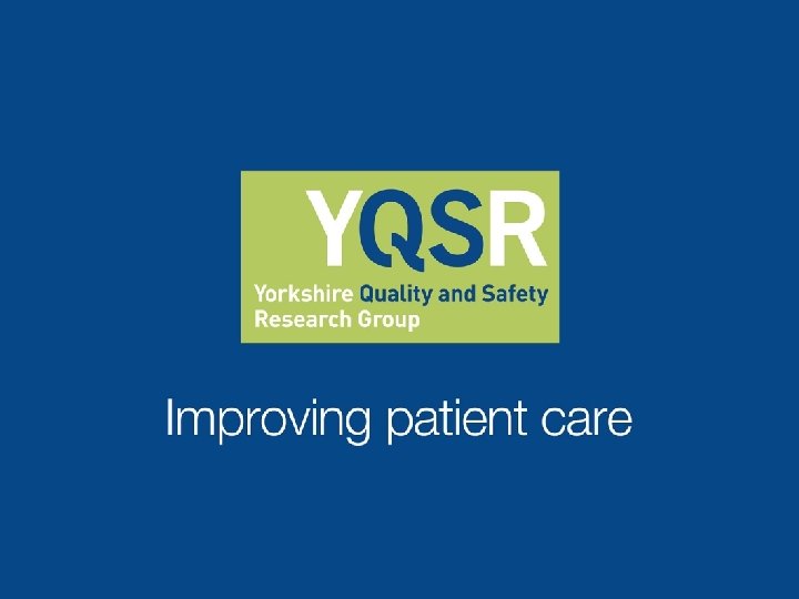 Improving patient care 