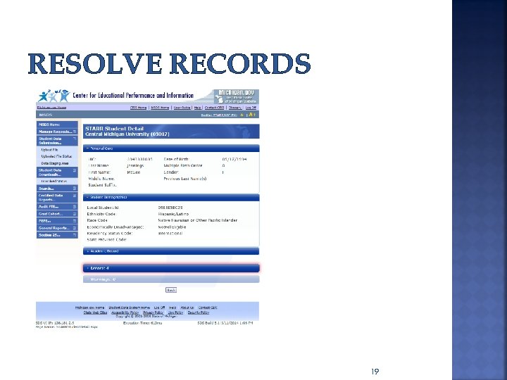 RESOLVE RECORDS 19 