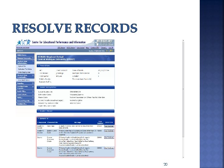 RESOLVE RECORDS 20 