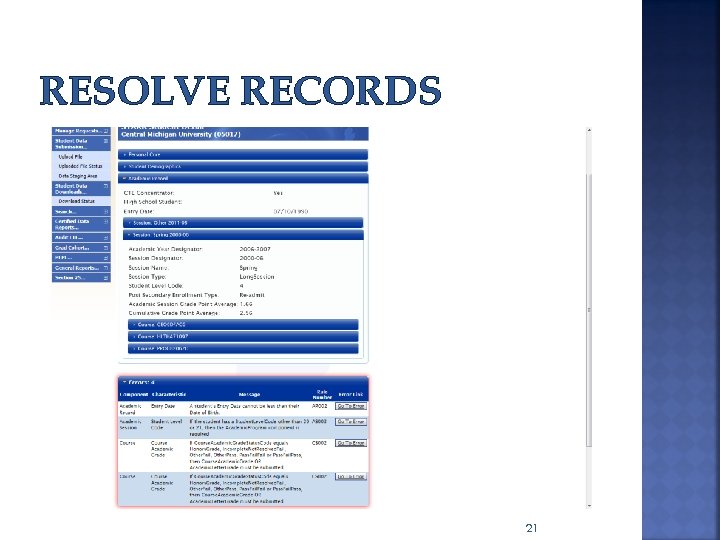 RESOLVE RECORDS 21 