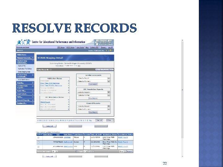 RESOLVE RECORDS 22 