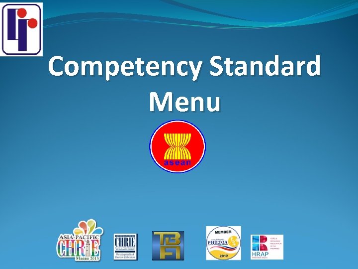 Competency Standard Menu 