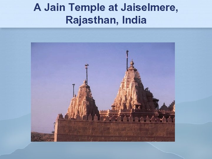 A Jain Temple at Jaiselmere, Rajasthan, India 