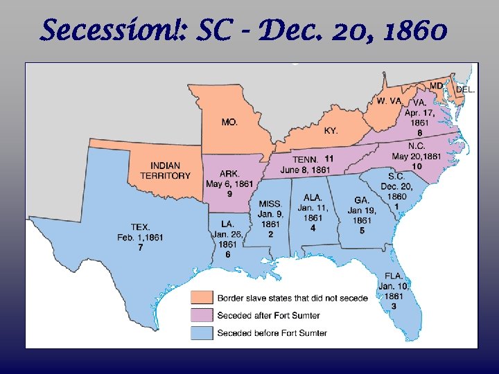 Secession!: SC - Dec. 20, 1860 