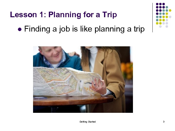 Lesson 1: Planning for a Trip l Finding a job is like planning a