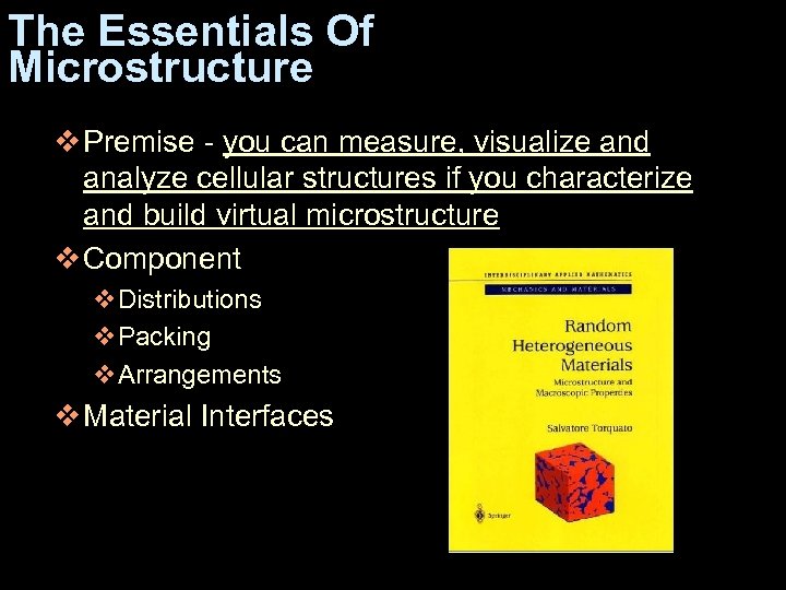 The Essentials Of Microstructure v Premise - you can measure, visualize and analyze cellular