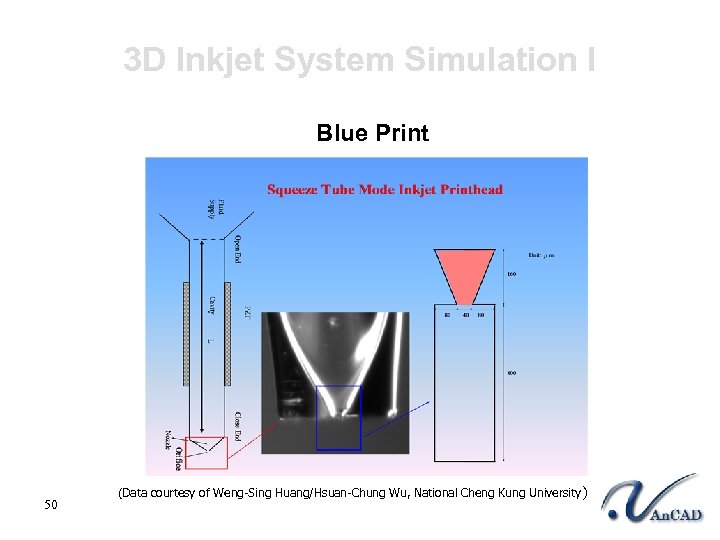 3 D Inkjet System Simulation I Blue Print 50 (Data courtesy of Weng-Sing Huang/Hsuan-Chung
