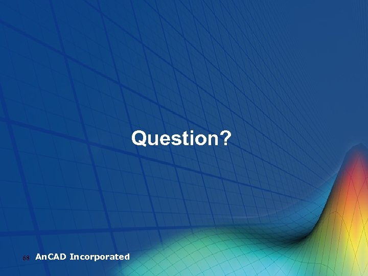 Question? 68 An. CAD Incorporated 