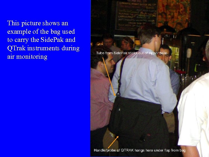 This picture shows an example of the bag used to carry the Side. Pak