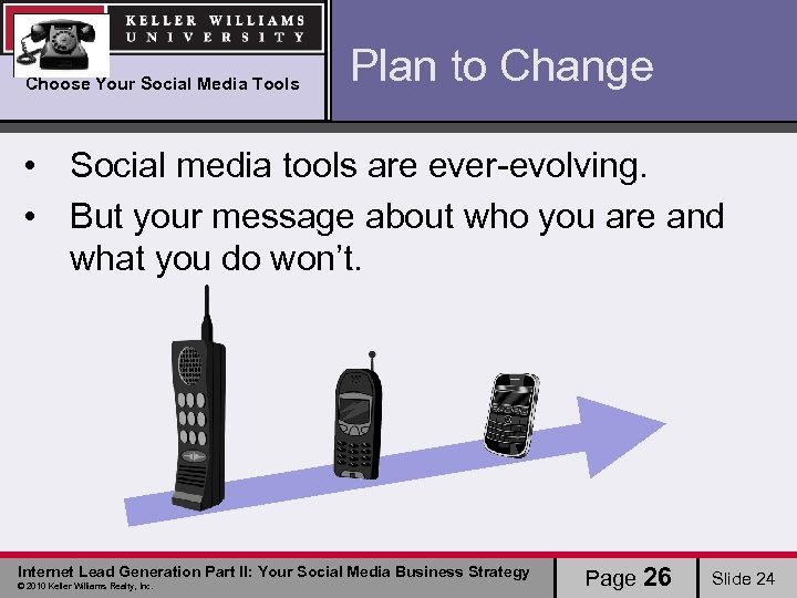 Choose Your Social Media Tools Plan to Change • Social media tools are ever-evolving.