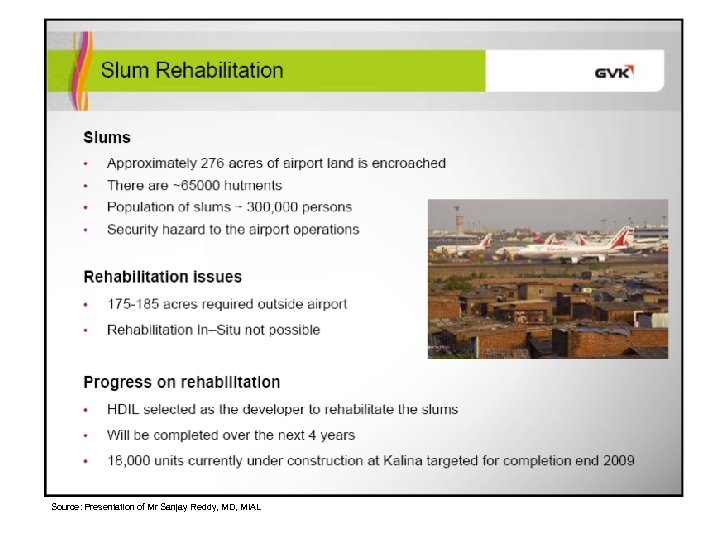 Source: Presentation of Mr Sanjay Reddy, MD, MIAL 