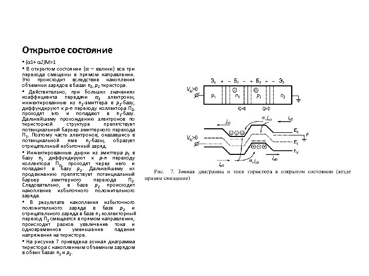 Открытое состояние • (α 1+ α 2)M>1 • В открытом состоянии (α – велики)