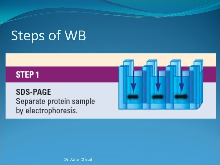 Steps of WB Dr. Azhar Chishti 