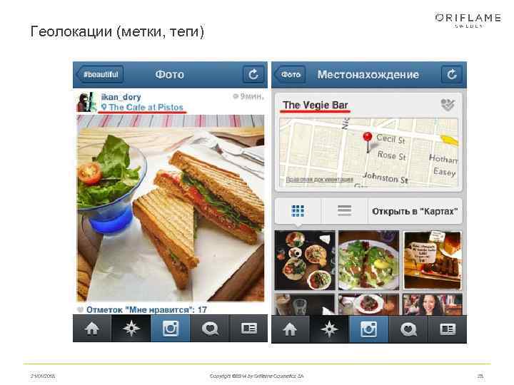 Геолокации (метки, теги) 21/01/2018   Copyright © 2014 by Oriflame Cosmetics SA 