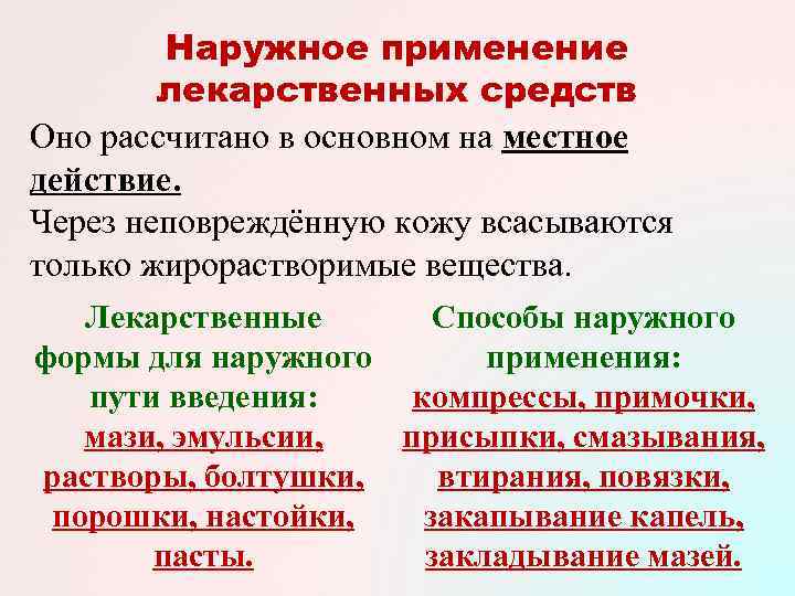 Внешнее использование