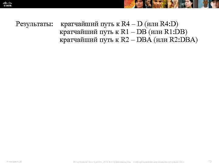 Результаты: кратчайший путь к R 4 – D (или R 4: Результаты: кратчайший путь к R 4 – D (или R 4: