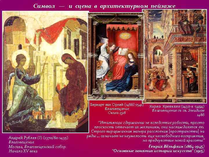 Символ — и сцена в архитектурном пейзаже Символ — и сцена в архитектурном пейзаже