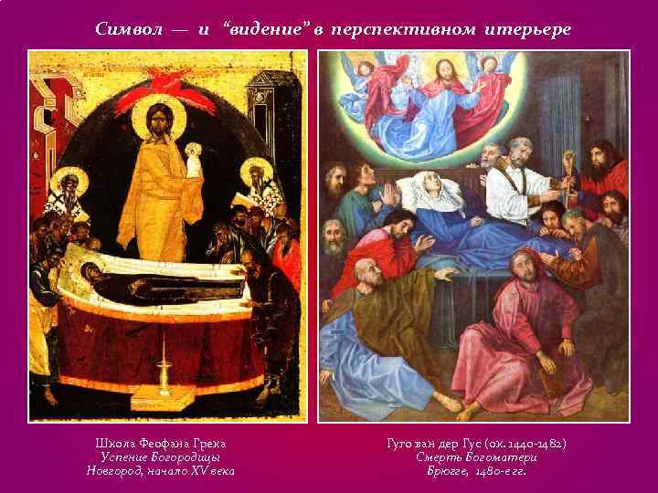 Символ — и “видение” в перспективном итерьере Школа Феофана Грека Гуго ван Символ — и “видение” в перспективном итерьере Школа Феофана Грека Гуго ван