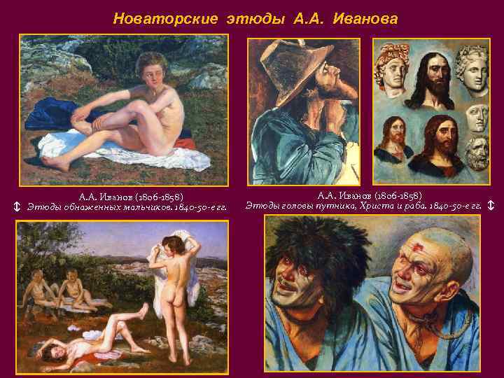     Новаторские этюды А. А. Иванова   А. А. Иванов