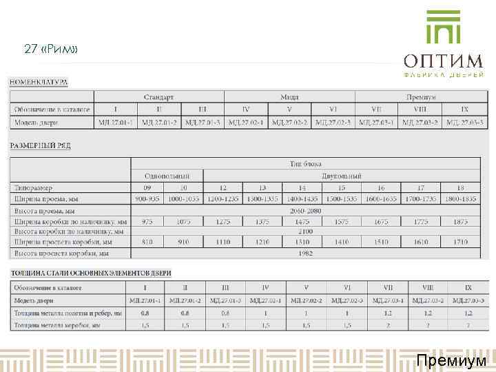 27 «Рим»   Премиум 