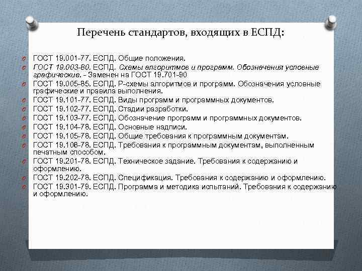 Замена гостов. Перечень стандартов ГОСТ 19.001-77. Список стандартов. Перечень стандартов входящих в еспд. Еспд ГОСТ.