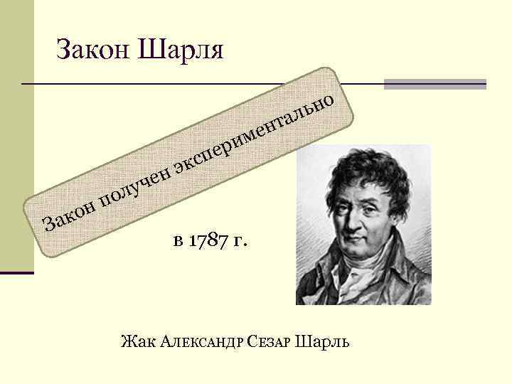 Закон Шарля       ьно     