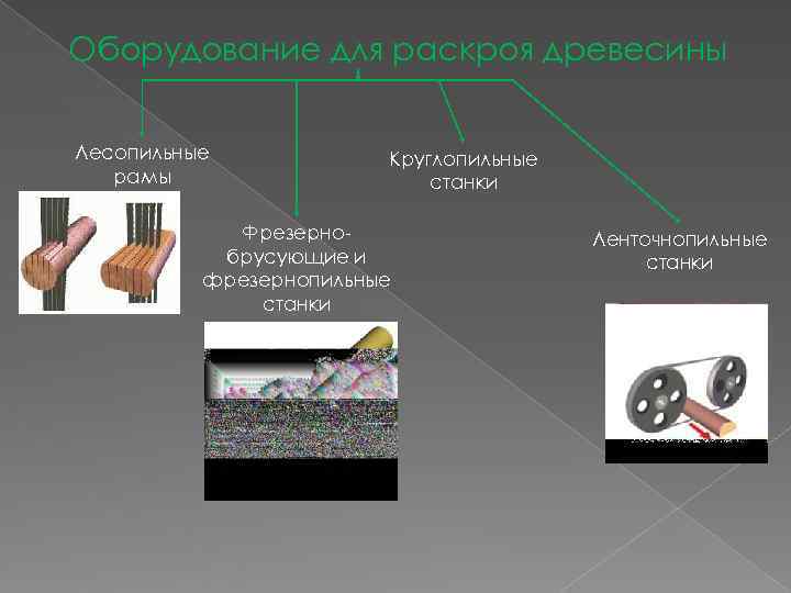 Оборудование для раскроя древесины Лесопильные   Круглопильные  рамы    