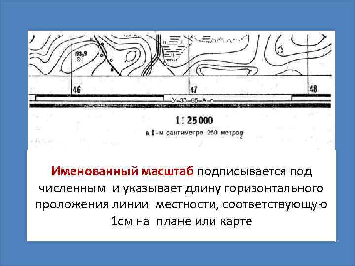 Горизонтальное расстояние на местности соответствующее в данном масштабе 0 1 мм на плане или карте