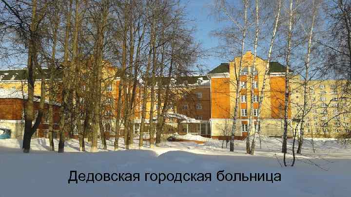Дедовская городская больница 