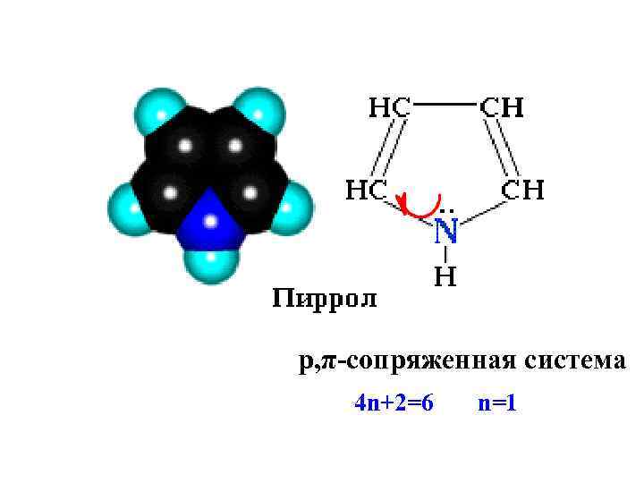 p, π-сопряженная система 4 n+2=6 n=1 