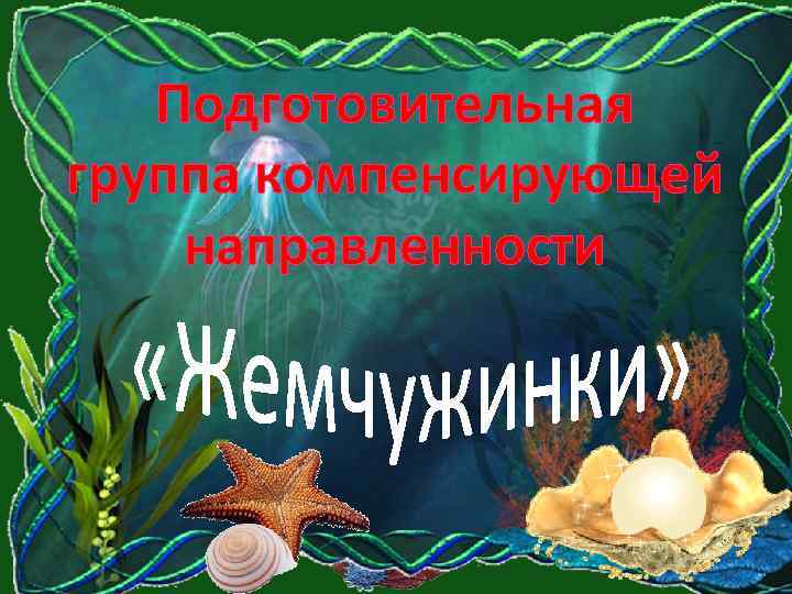 Подготовительная группа компенсирующей направленности 