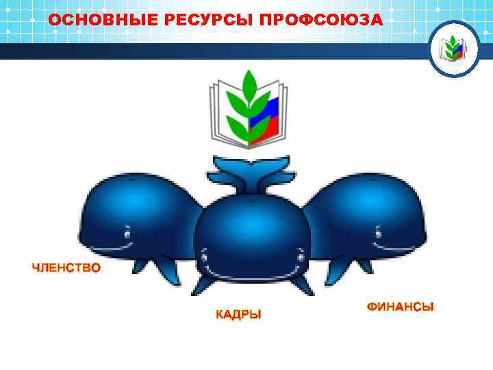 ОСНОВНЫЕ РЕСУРСЫ ПРОФСОЮЗА ЧЛЕНСТВО КАДРЫ ФИНАНСЫ 