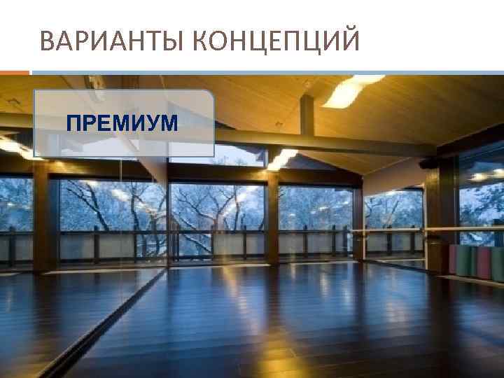 ВАРИАНТЫ КОНЦЕПЦИЙ ПРЕМИУМ 