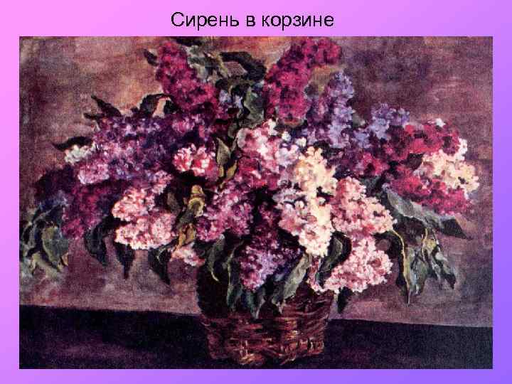 Сирень в корзине 