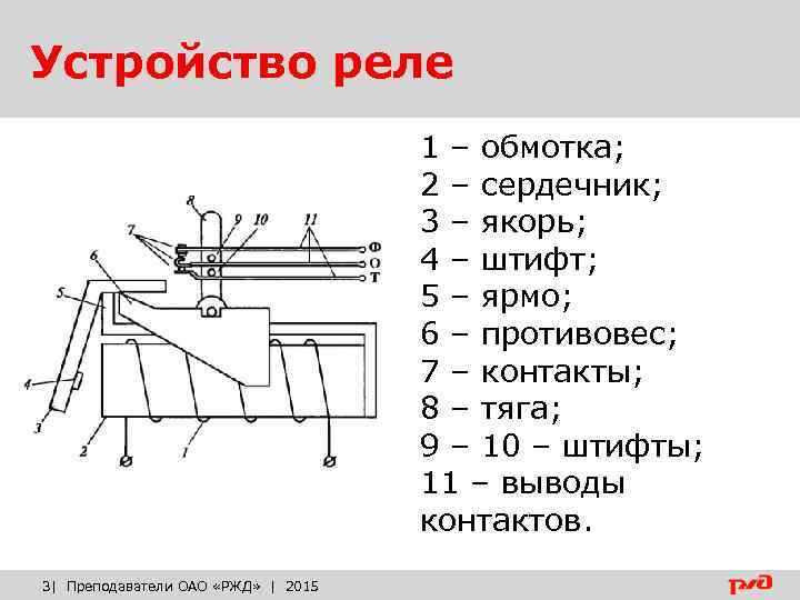 Схема нейтрального реле